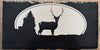 Elk Near Lava Creek - Magnetic Pellet Stove Decorative Ash Door Insert for Harman P Series - Standard Stove Slate - Available in Slate, Aluminum, or Stainless Steel