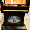 Whitetail Deer In A Meadow - Magnetic Pellet Stove Decorative Slate Insert for Harman P Series - Standard Stove Slate