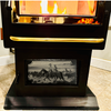 Great Plains Cattle Drive - Magnetic Pellet Stove Decorative Slate Insert for Harman P Series - Standard Stove Slate